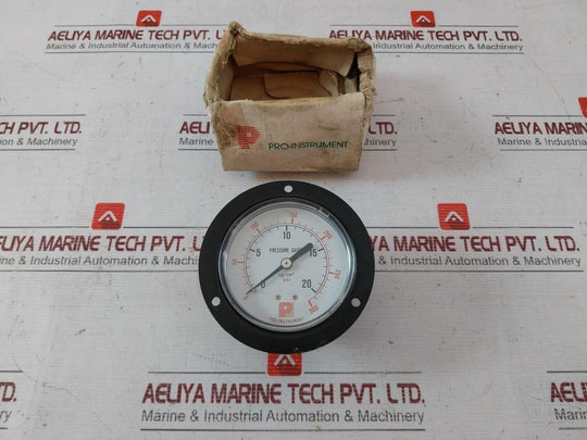 Pro-instrument 0-300 Psi Pressure Gauge 0-20 Kg/Cm2 Used