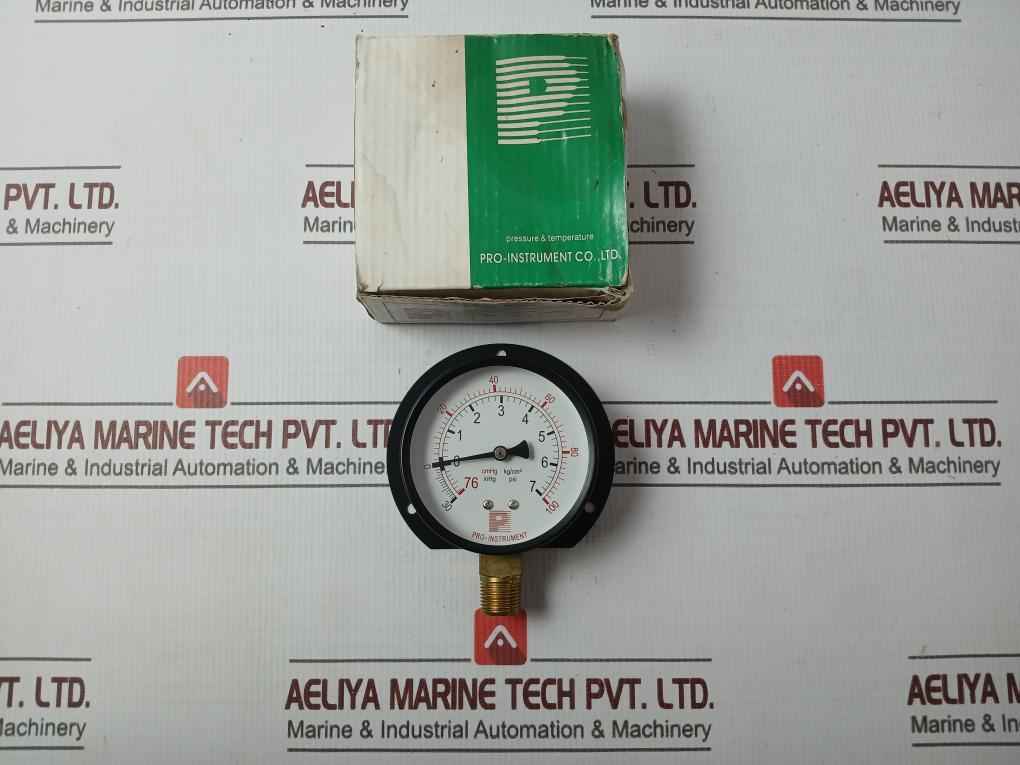 Pro-instrument 3"C-bx3/8Pt Pressure &amp; Temperature Gauge -30 Inhg To +100 Psi