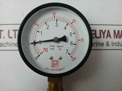 Pro-instrument 3"C-bx3/8Pt Pressure &amp; Temperature Gauge -30 Inhg To +100 Psi