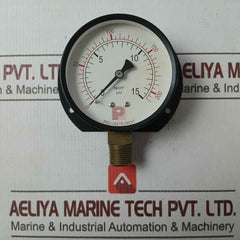 Pro-instrument 3"P-b×3/8Pt Pressure Gauge 0-15Kg/Cm2 0-200Psi
