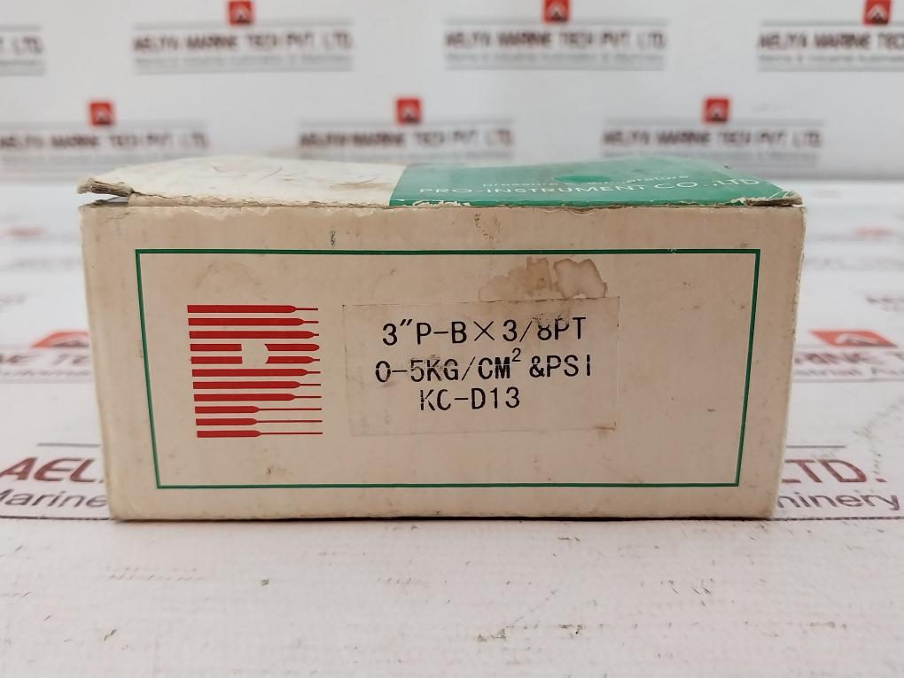 Pro-instrument 3" P-bx3/8Pt Pressure Gauge 0-70 Psi 0-5 Kg/Cm2 Kc-d13