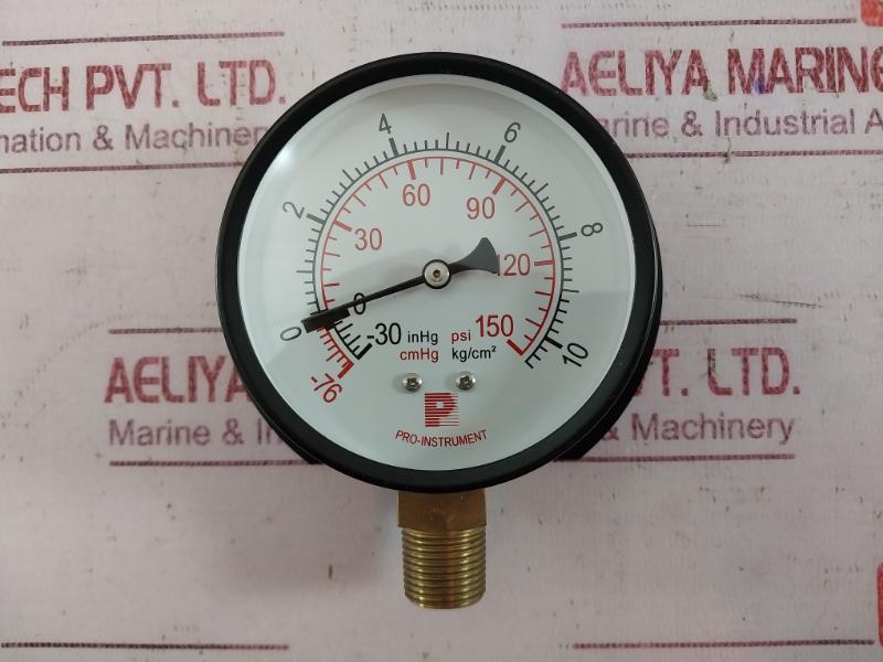 Pro-instrument P100 C-b 3" Pressure & Temperature Gauge 0-150 Psi