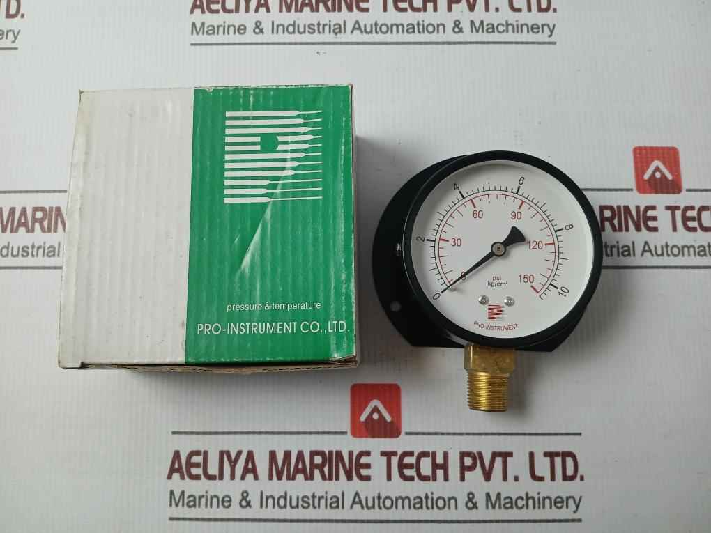 Pro-instrument P100 P-b 3" Analog Pressure Gauge 0-10 Kg/Cm² 0-150 Ps