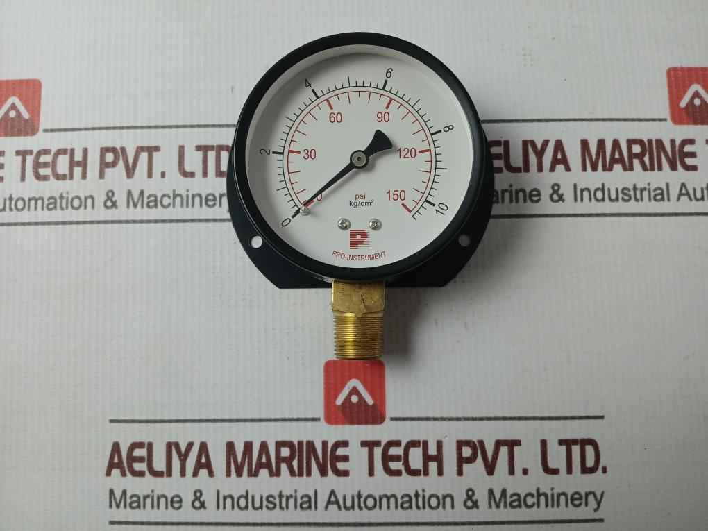 Pro-instrument P100 P-b 3" Analog Pressure Gauge 0-10 Kg/Cm² 0-150 Ps