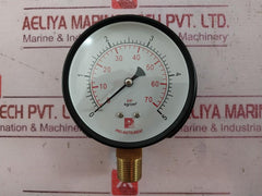 Pro-instrument P100 P-b 3" Pressure Gauge 0 To 70 Psi 0 To 5 Kg/Cm2