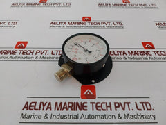 Pro-instrument P100 P-b 3" Pressure Temperature Gauge 3/8"Pt -76 Cmhg, 0-70 Psi