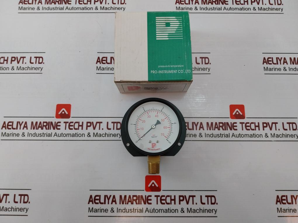 Pro-instrument P100 P-b 3” Pressure Gauge 0 To 70 Psi 0 To 5 Kg/Cm2 Kc-h20