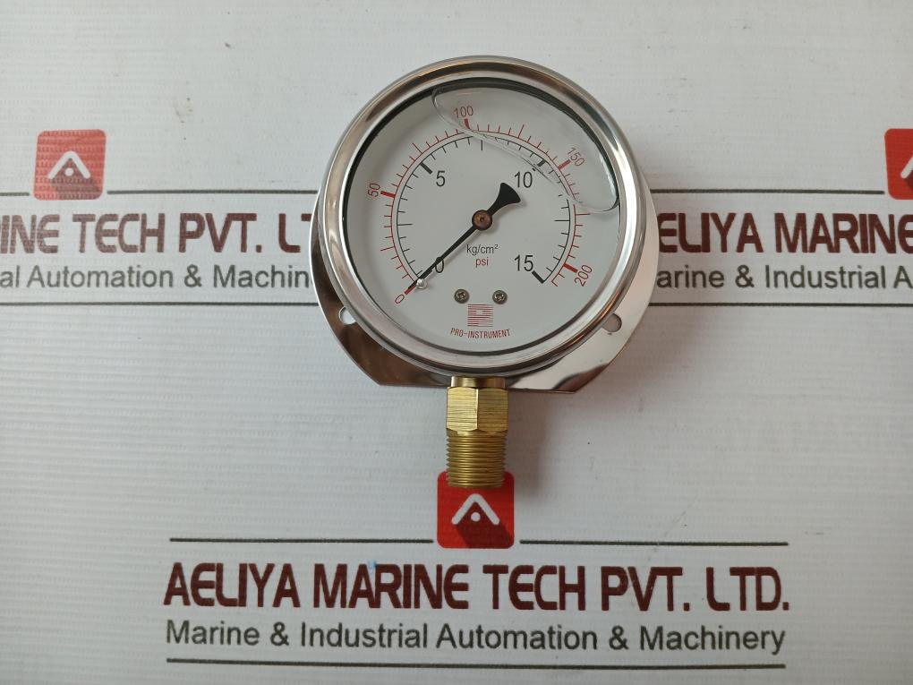 Pro-instrument P300 Lb Pressure Gauge Meter 0-200 Psi Pro-e19