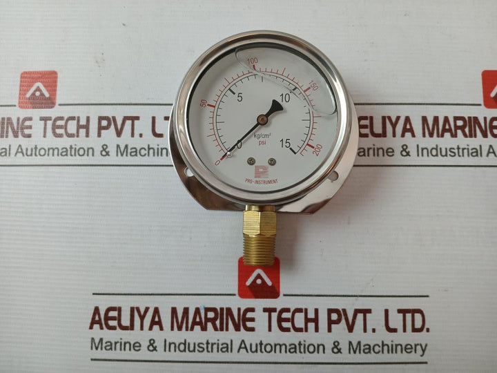 Pro-instrument P300 Lb Pressure Gauge Meter 0-200 Psi Pro-e19