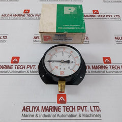 Pro-instrument 4"C-bx3/8Pt Compound Pressure Gauge 76Cmhg To 5Kg/Cm² 3/8 Pt