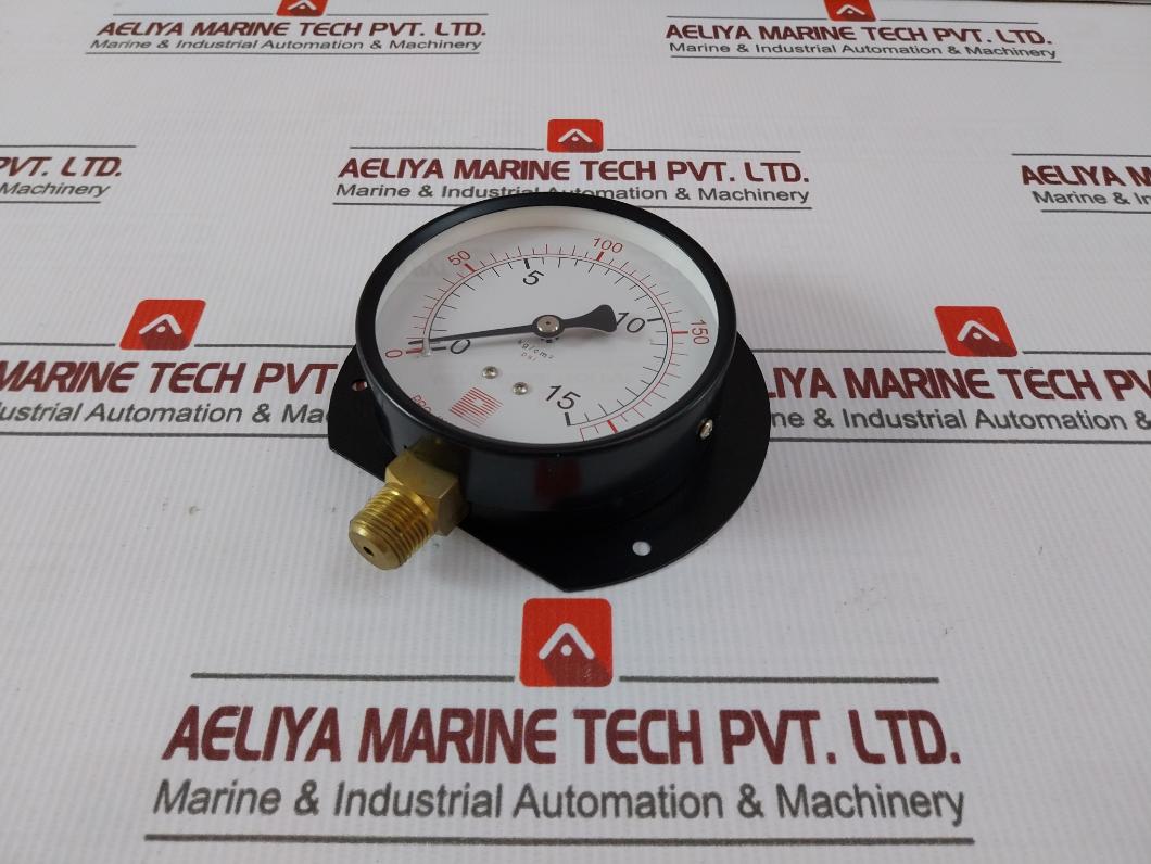 Pro-instrument 4"P-bx3/8Pt Pressure Gauge 0–15 Kg/Cm² 0–210 Psi