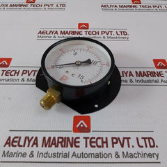 Pro-instrument 4"P-bx3/8Pt Pressure Gauge 0–15 Kg/Cm² 0–210 Psi