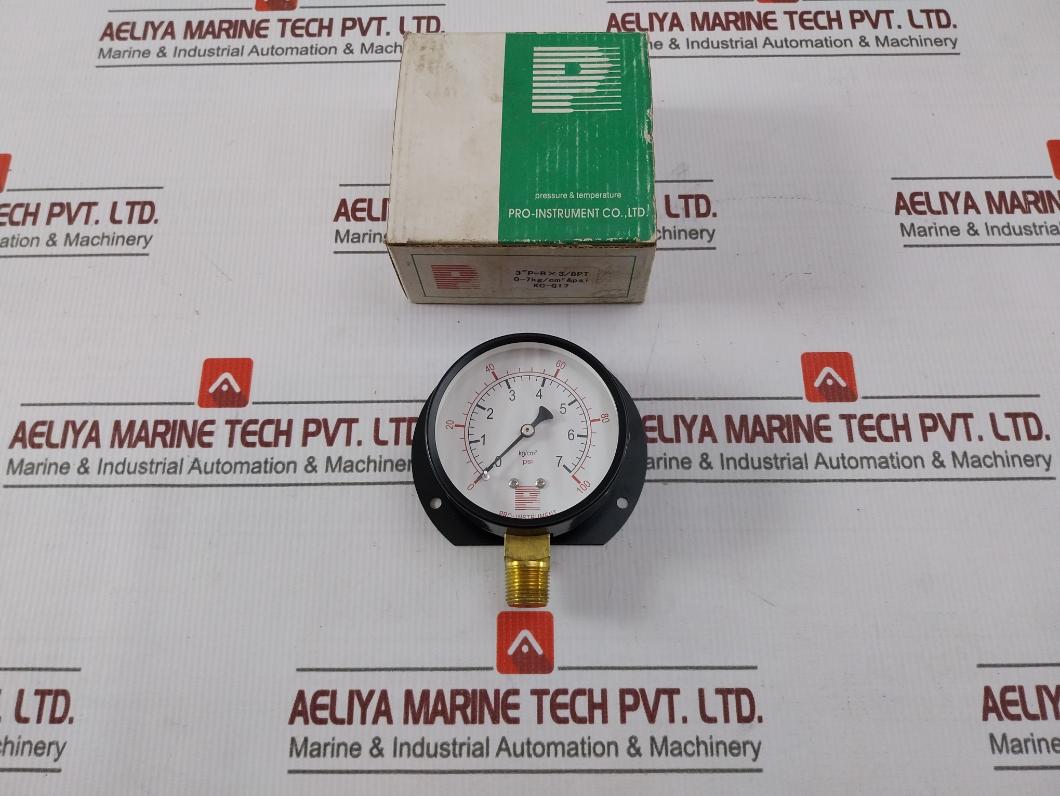 Pro-instrument Kc-g17 Pressure Gauge 0 To 7 Kg/Cm2 0 To 100 Psi