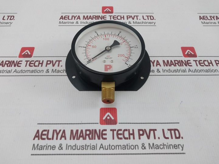 Pro-instrument Kc-l17 Pressure & Temperature Gauge 0-200 Psi