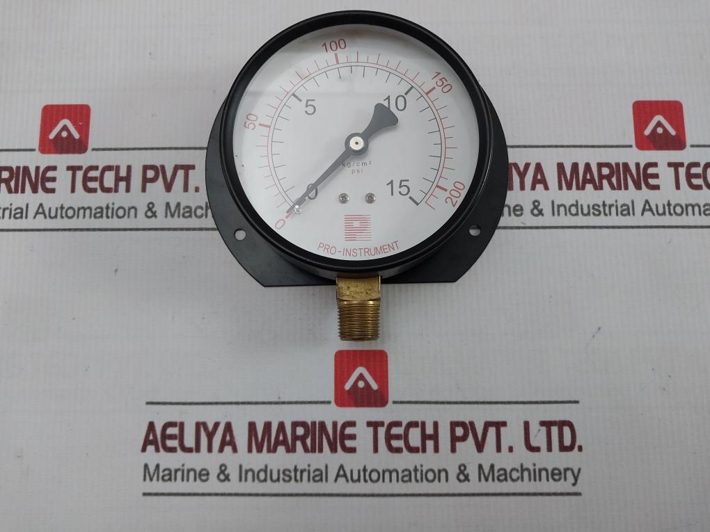 Pro-instrument Pressure Gauge 0-15 Kg/Cm2,0-200 Psi