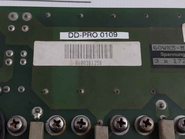 Procon Pas 60Wks-m240/6-pb Pcb Module For Analog Servo Amplifier 3X172V 1.0Kva