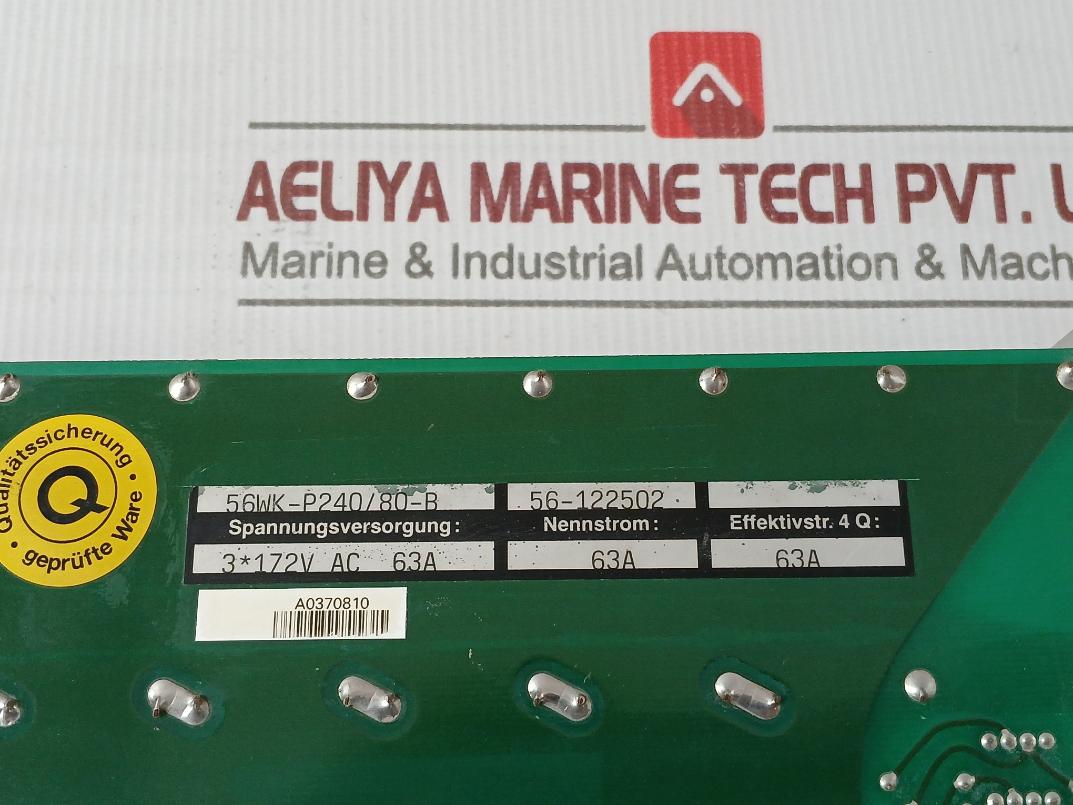Procon 56Wks-p240/80-b Power Supply Board Pcb 63A 56-122502 A0370810