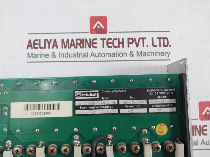 Procon 60Wks-m240/6-kpt Analog Servo Amplifier Pcb Module Pro-60Wks-m240/6-pb