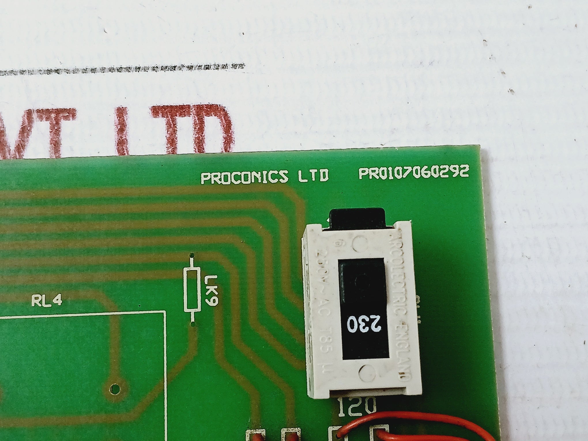 Proconics Pr0107060292 Pcb Module 1800004297