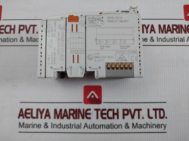 Profibus Dp Fieldbus Coupler 750-333 Wago 24V Dc