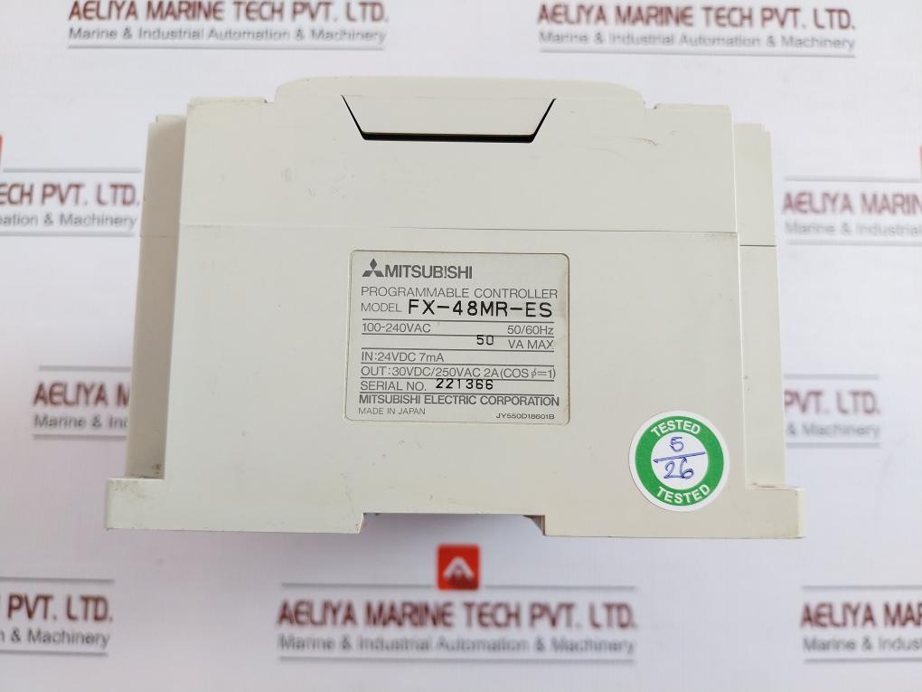 Programmable Controller 100-240Vac 50/60Hz Mitsubishi Electric Fx-48Mr-es