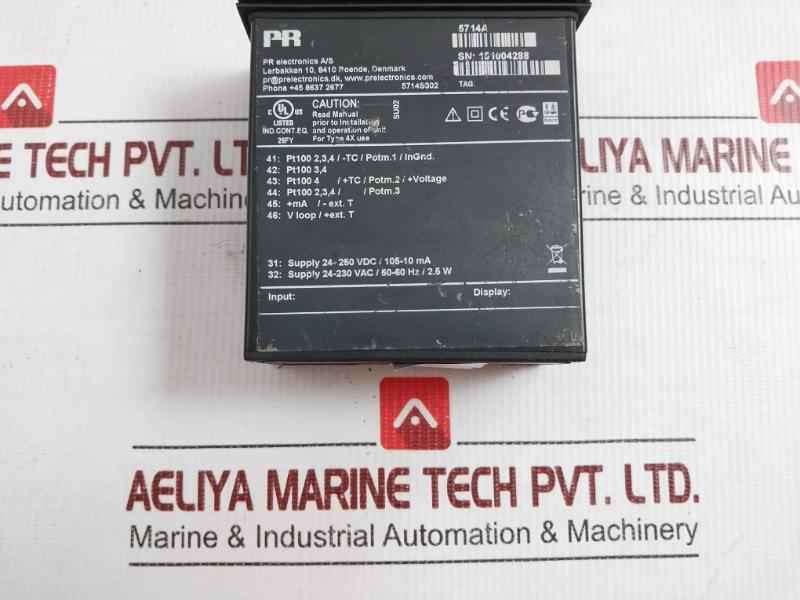 Programmable Led Indicator 24-250 Vdc/105-10 Ma 5714A Pr Electronics