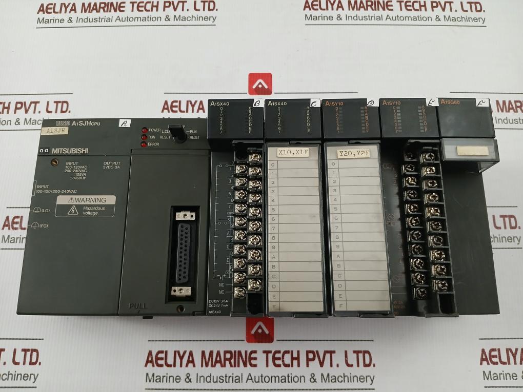 Programmable Logic Controller Cpu Unit 100-120Vac Mitsubishi A1Sjhcpu