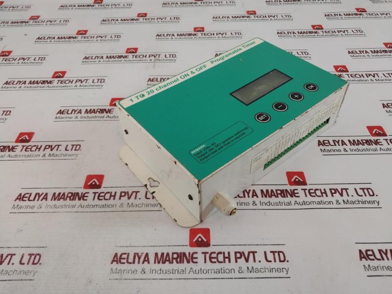 Programmable Timer 230V Ac 1-20 Channel On/Off 24V Dc Output