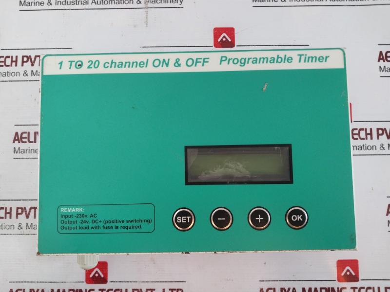 Programmable Timer 230V Ac 1-20 Channel On/Off 24V Dc Output