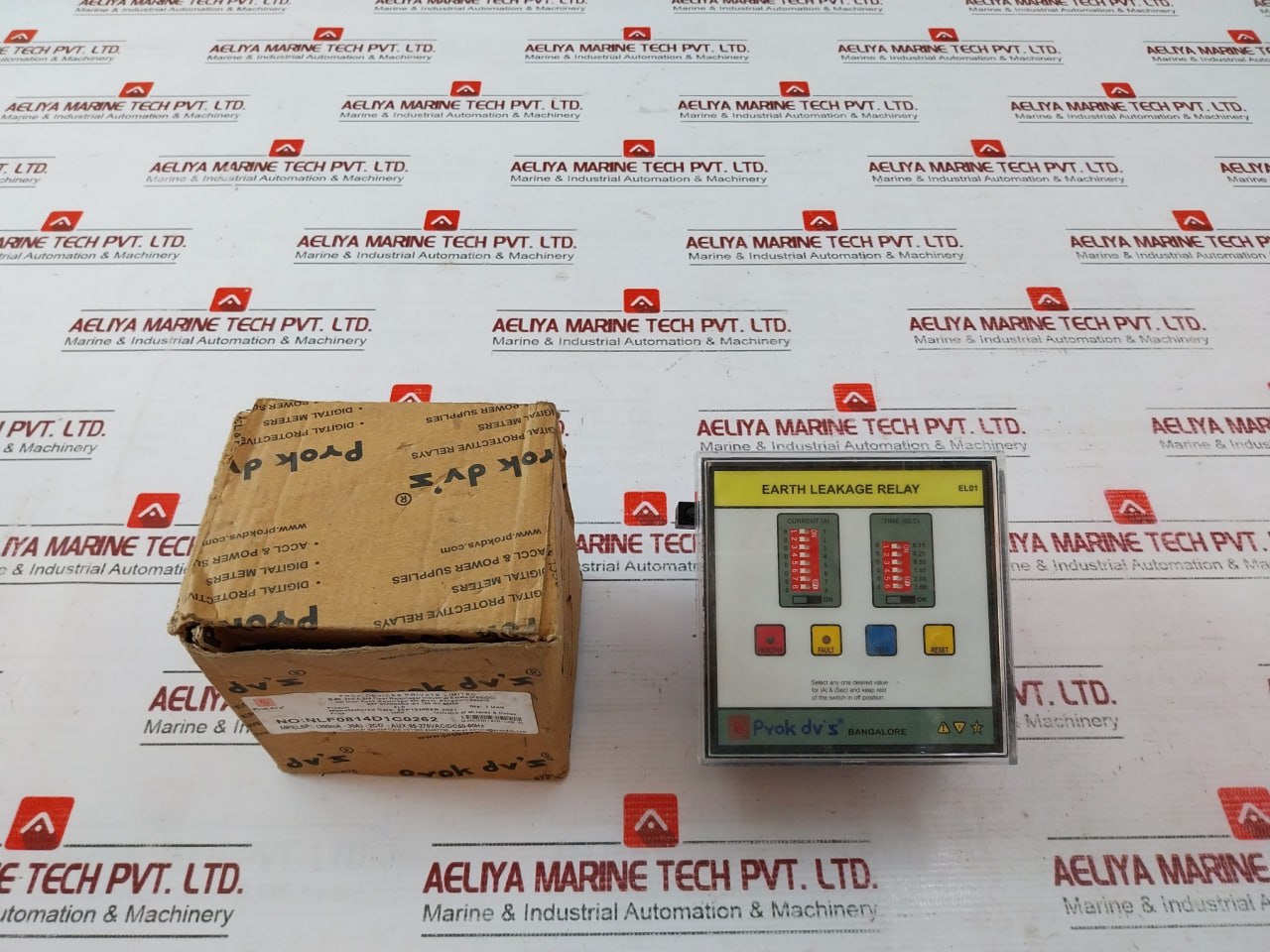 Prok Dv’s El01 Earth Leakage Relay 415vac Aux 85-275vac/dc 50-60hz