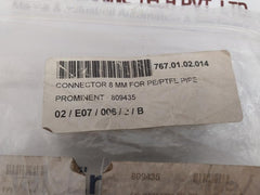 Prominent 809435 Non-return Valve 8x5 Ppe With Connector 8mm