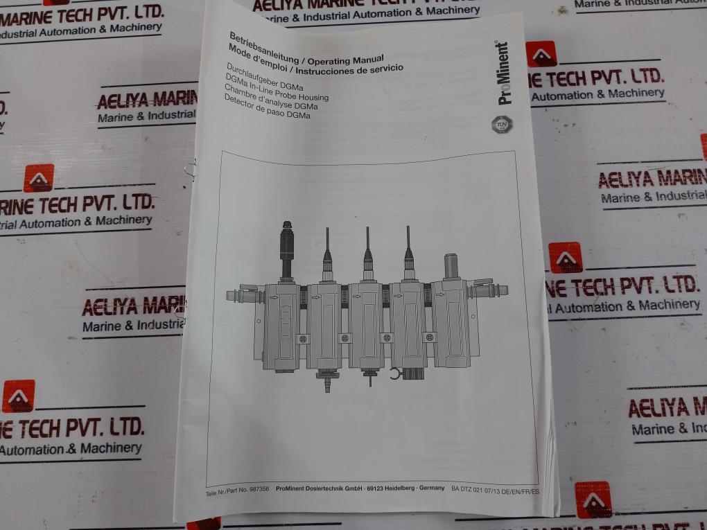 Prominent 987356 dgma in-line probe housing