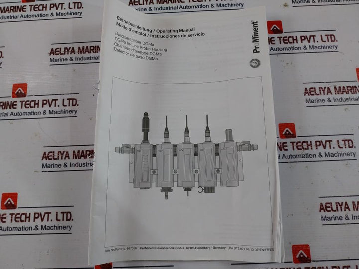 Prominent 987356 dgma in-line probe housing