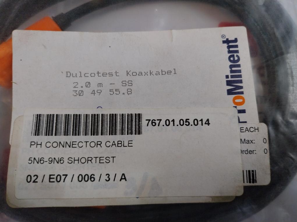 Prominent Dulcotest Ph Connector Cable 2.0m Koaxkable 30 49 55.8