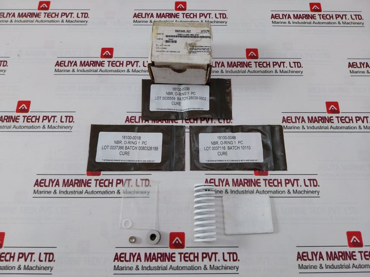 Proserv 18100-003B Relief Valve Repair Kit 22511-1 Rk Rev: T 500-1250 Psi