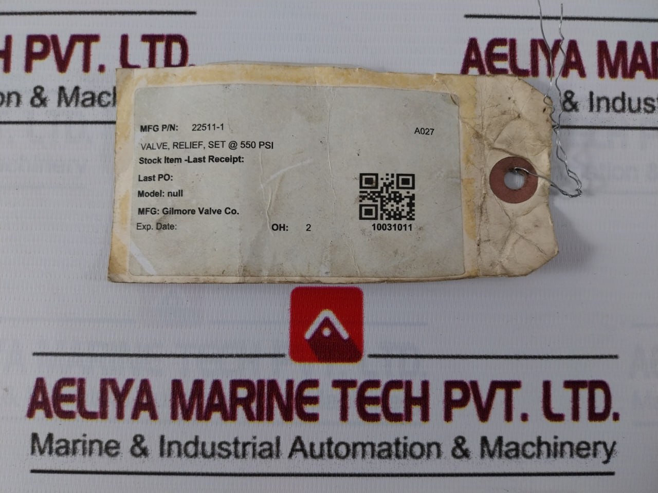 Proserv 22511-1 Relief Valve Ver 019 1250 Psi