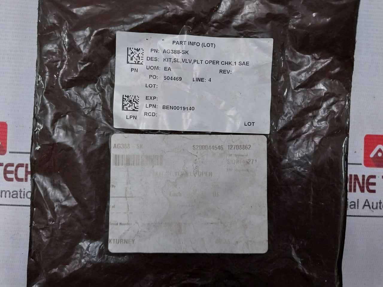 Proserv 25145 Sk Piloted Check Valve Soft Seat Kit 1" 5000 Psi Rev F Ag388-sk