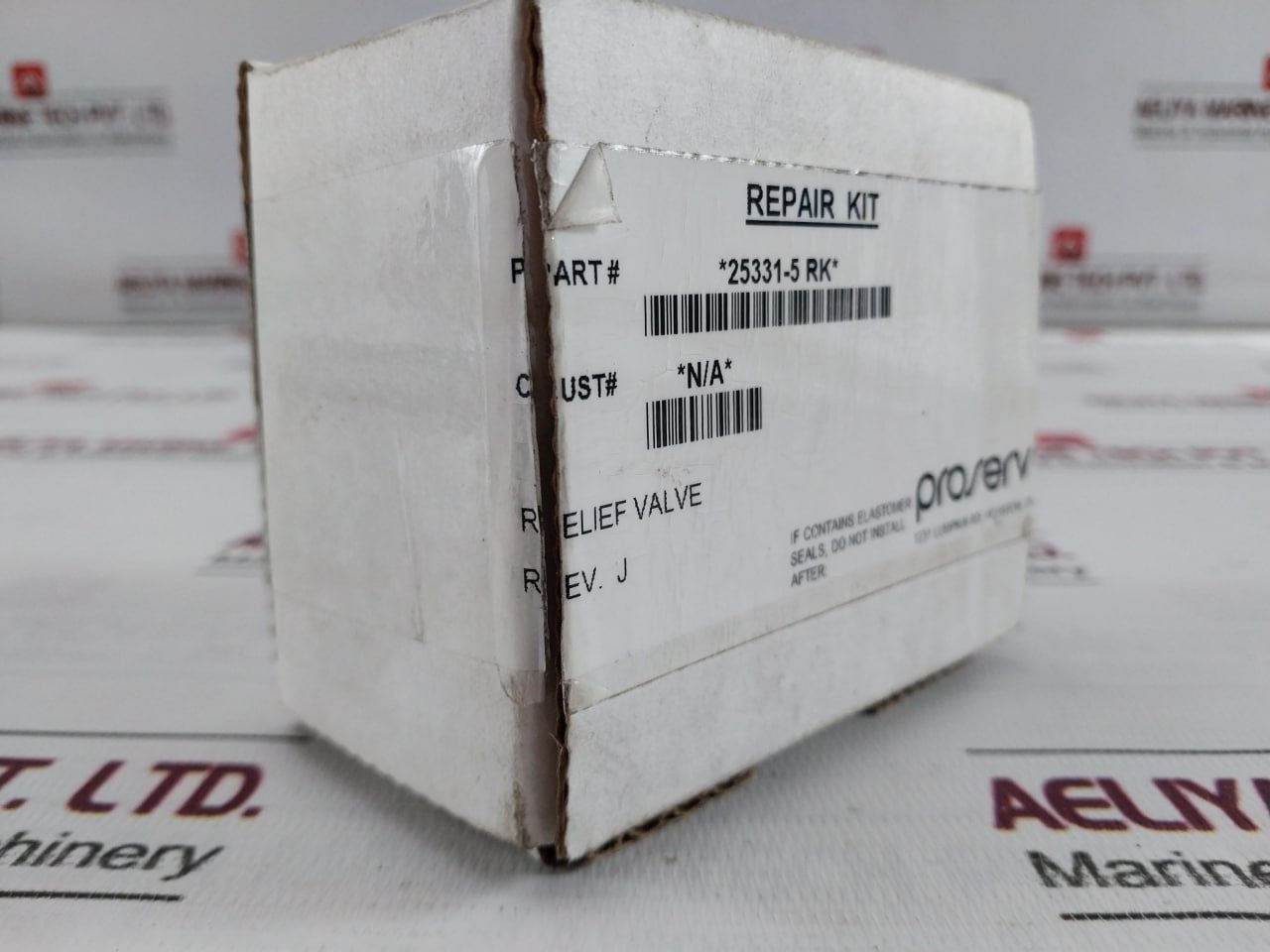 Proserv 25331-5 Rk Relief Valve Repair Kit Rev: J