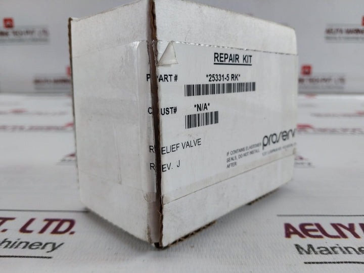 Proserv 25331-5 Rk Relief Valve Repair Kit Rev: J