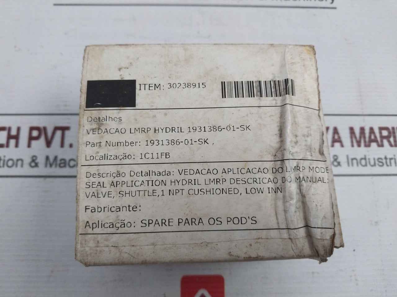 Proserv 25412 Sk Shuttle Valve Seal Kit 3/4" 1931386-01-sk Rev.N