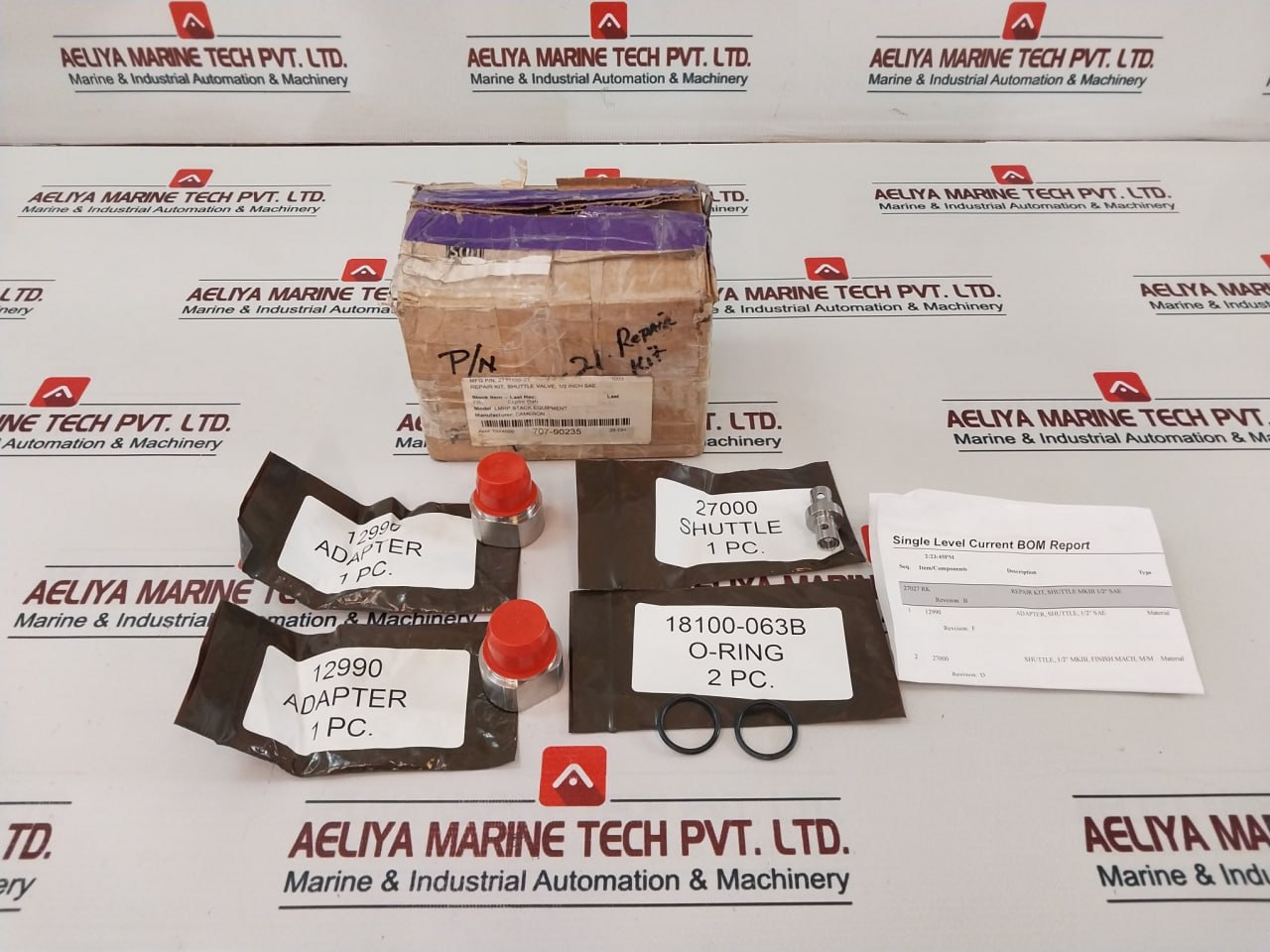 Proserv 27027 Rk Shuttle Valve Repair Kit 2711899-21 Rev .D