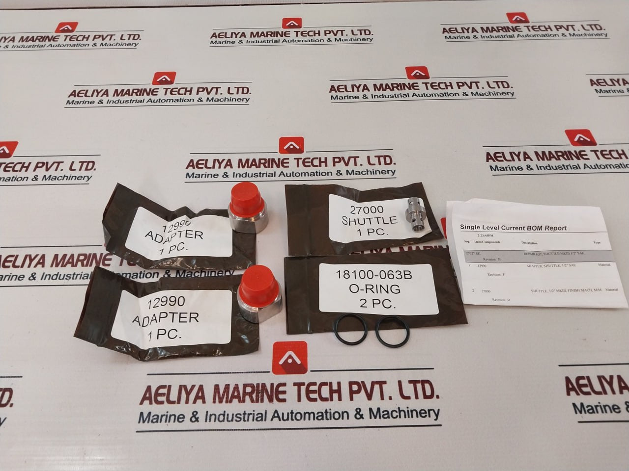 Proserv 27027 Rk Shuttle Valve Repair Kit 2711899-21 Rev .D