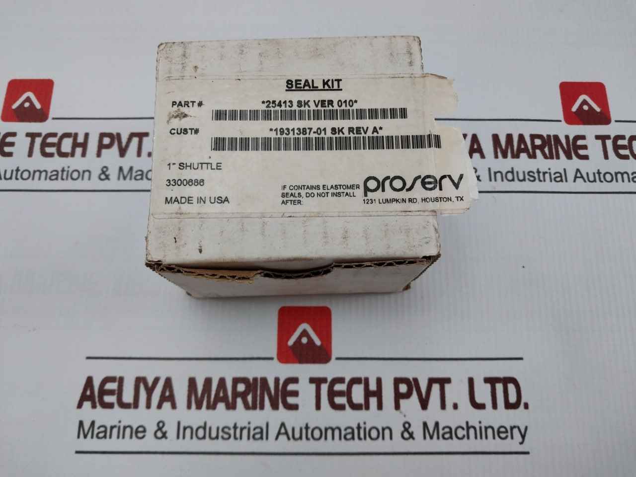 Proserve 25413 Sk Seal Shuttle Valve Ver 010 Rev A 1931387-01 Sk