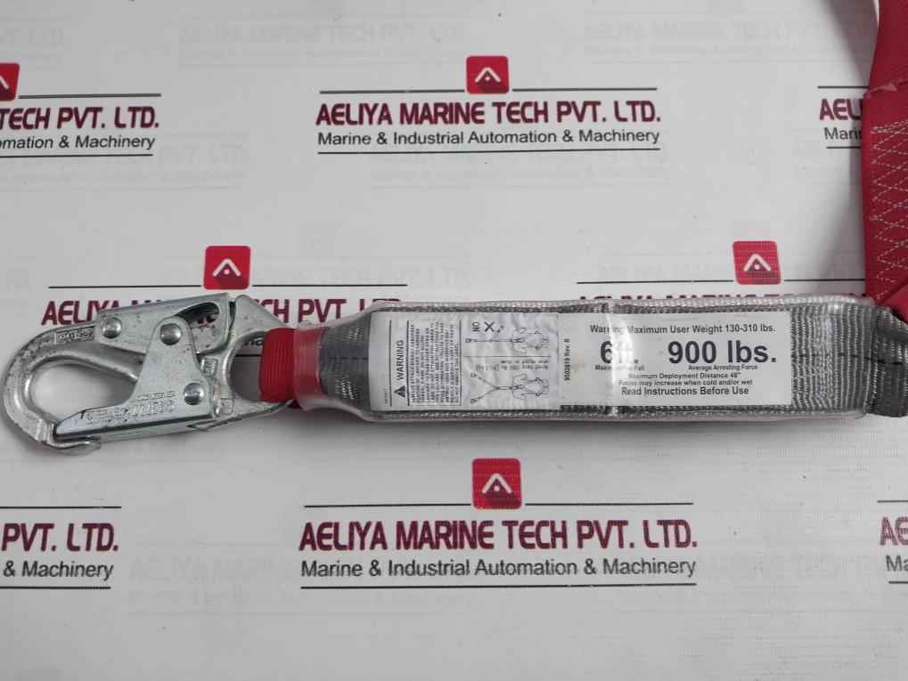 Protecta 1340180 Shock Absorbing Lanyard 5M Fall Protection Safety Harness 3.6M