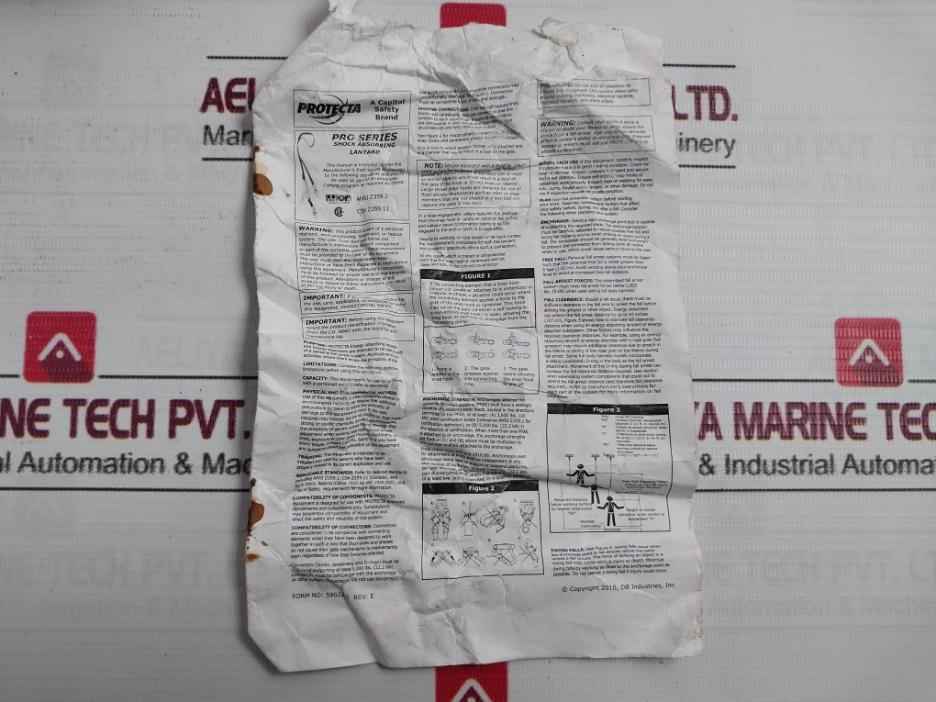 Protecta 1340180 Shock Absorbing Lanyard 5M Fall Protection Safety Harness 3.6M