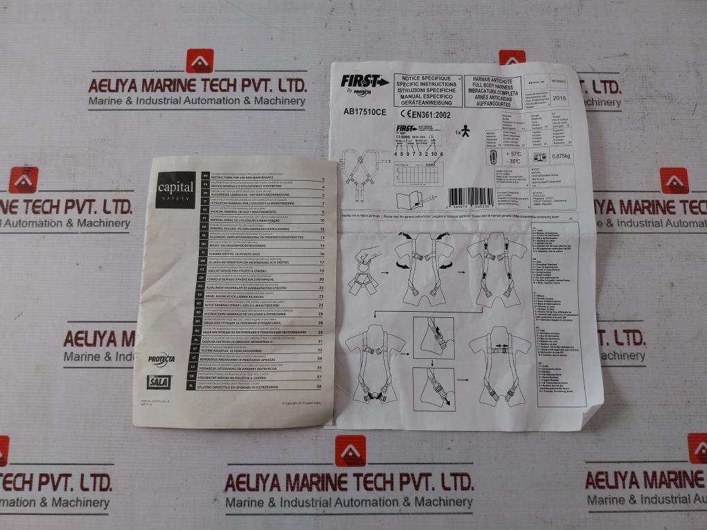 Protecta Ab17510Ce Body Harness Polyester Web En361:2002 T100000355