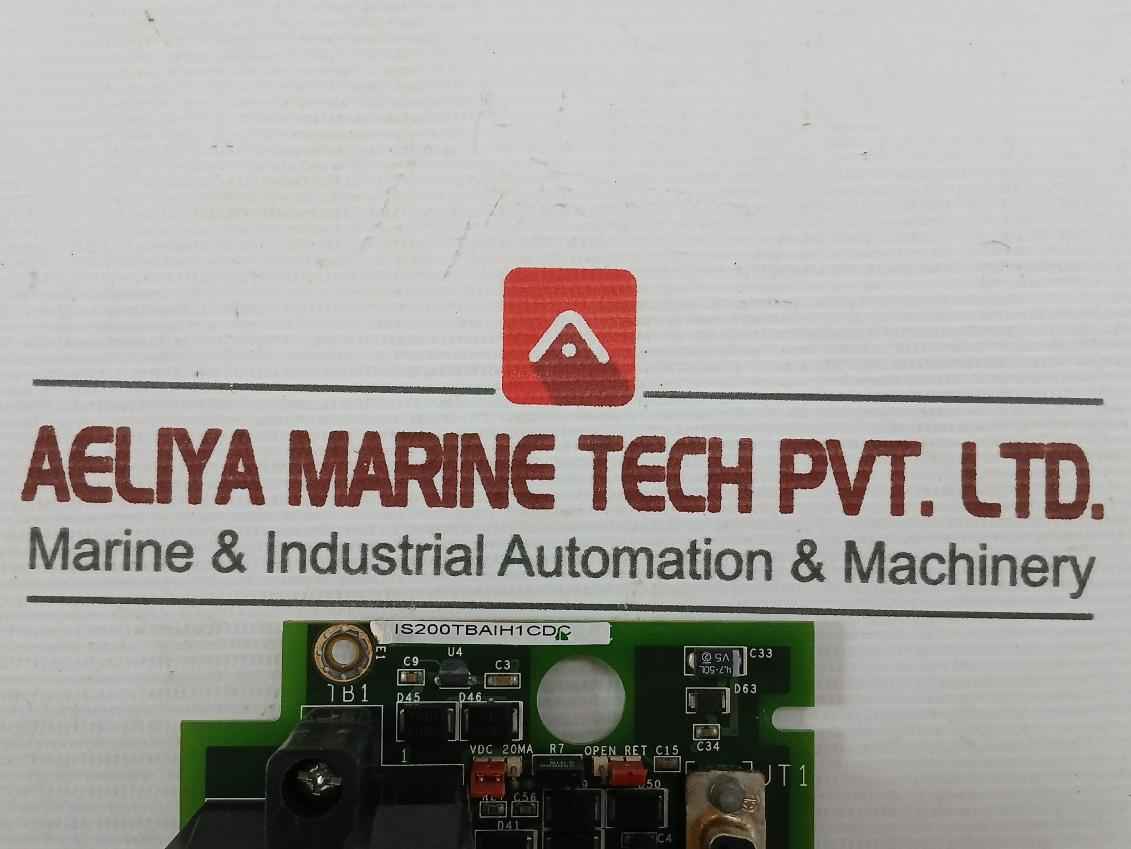 Protective Termination Board Part No: Is200Tbaih1Ccc General Electric