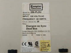 Protector Trip Relay 256-pldu Crompton Instruments Input-120V/60Hz
