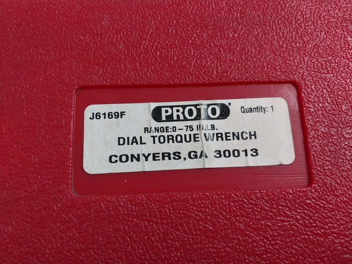 Proto J6169F Dial Torque Wrench 0-75 In.Lb / 0-90 Cm-kg