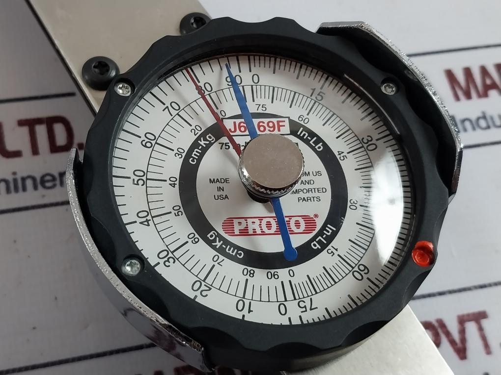 Proto J6169F Dial Torque Wrench 0-75 In.Lb / 0-90 Cm-kg